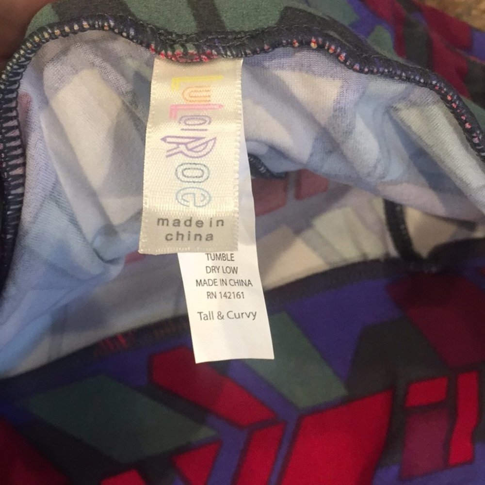 TC NWOT LuLaRoe Leggings EE14 2308 - Picture 3 of 3